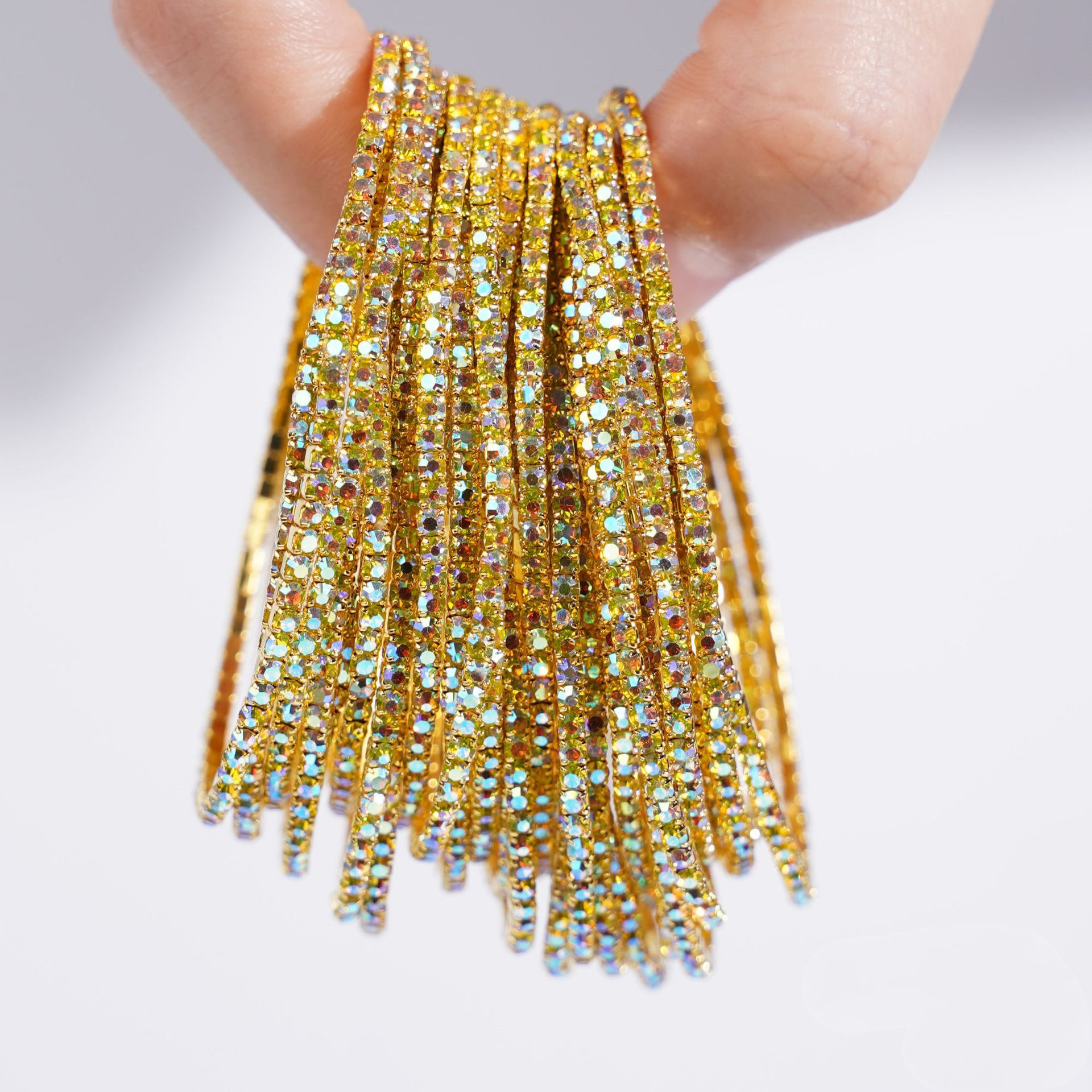 清倉特賣！最後20組，賣完截止【滿鑽轟炸！ins風AB滿鑽彈力手鍊】買1送4 僅799！ 