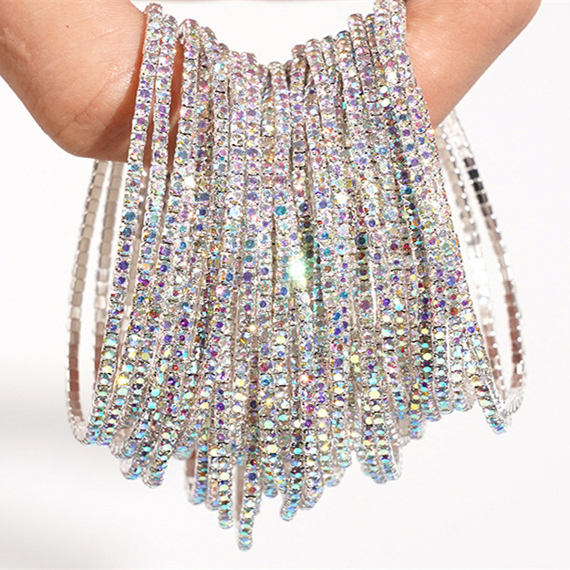 清倉特賣！最後20組，賣完截止【滿鑽轟炸！ins風AB滿鑽彈力手鍊】買1送4 僅799！ 