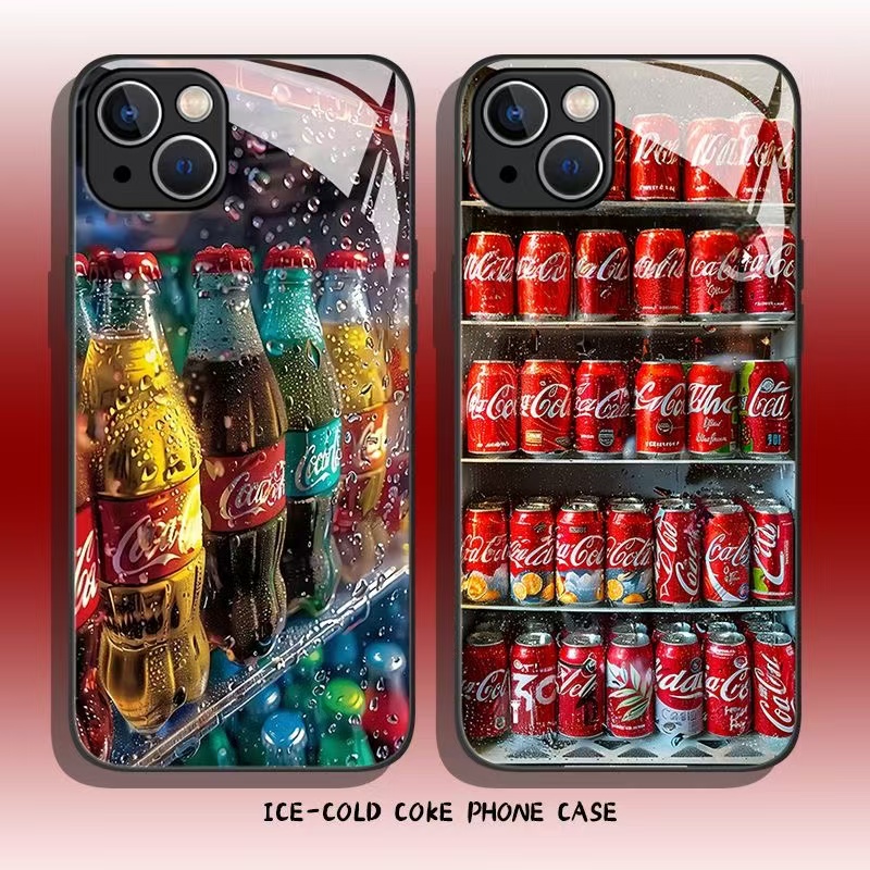 【夏日冰飲殼！獨家原創】iPhone全系列 · 3D汽水飲料啤酒冰箱金屬漆玻璃手機殼【360°全包保護】